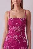 Vestido Curto de Homecoming com alças finas em fúcsia com alças finas, bodycon com missangas