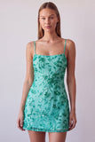 Vestido Curto de Homecoming com alças finas em fúcsia com alças finas, bodycon com missangas