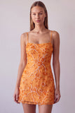 Vestido Curto de Homecoming com alças finas em fúcsia com alças finas, bodycon com missangas
