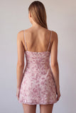 Vestido Curto de Homecoming com alças finas em fúcsia com alças finas, bodycon com missangas