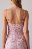 Vestido Curto de Homecoming com alças finas em fúcsia com alças finas, bodycon com missangas
