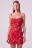 Vestido Curto de Homecoming com alças finas em fúcsia com alças finas, bodycon com missangas
