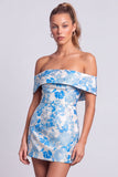 Vestido Curto de Boas-Vindas Verde, Bodycon Estampado Floral, Sem Alças