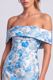 Vestido Curto de Boas-Vindas Verde, Bodycon Estampado Floral, Sem Alças