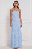 Vestido longo de dama de honor cor-de-rosa cor-de-rosa com bainha e lantejoulas