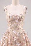 Vestido Curto Curto de Regresso a Casa A-Line A-Line Sweetheart com Lantejoulas
