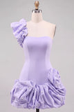 Espresso Vestido Curto Pérola Com Folhos e Vestido de Finalistas Espresso com Bainha Folhosa