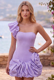 Espresso Vestido Curto Pérola Com Folhos e Vestido de Finalistas Espresso com Bainha Folhosa