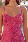 Vestido Curto de Regresso a Casa com Alças Finas Bodycon Damasco e Lantejoulas