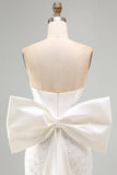 Vestido Curto de Regresso a Casa Bodycon Corset Bodycon Corset Branco com Laço Grande
