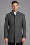 Blazer de Baile de Baile de Finalistas Cinzento de Gola Alta Cinzento