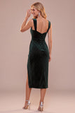 Vestido Midi Midi de Natal verde escuro Bodycon Bodycon Sweetheart