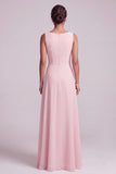 Blush Vestido de Mãe da Noiva com gola bata em chiffon, capa longa de mãe da noiva com bordas