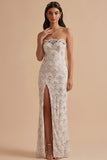 Vestido de Noiva Longo com Vestido de Noiva Branco Guarda-Lantejoulas Sem Guarda-Lantejoulas Sheath