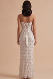 Vestido de Noiva Longo com Vestido de Noiva Branco Guarda-Lantejoulas Sem Guarda-Lantejoulas Sheath