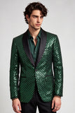 Blazer de Baile de Baile de Finalistas Masculino Verde Esmeralda Xaile