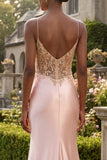 Vestido de Baile de Finalistas Longo em Espartilho com Aplicação de Champanhe e Vestido de Baile Longo