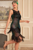 Blush Sparkly Fringes Grande Vestido Gatsby com Sequins