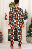 Halloween Família Abóbora Impresso Conjunto de Pijamas