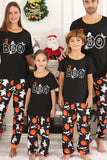 Preto Abóbora Impresso Halloween Família Pijamas set