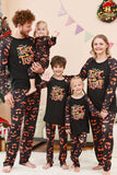 Black Trick ou Treat Impresso Halloween Família Pijamas set