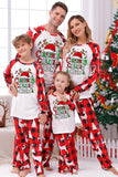 Vermelho e Branco Natal Impresso Família Pijamas set