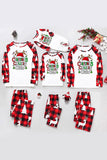 Vermelho e Branco Natal Impresso Família Pijamas set