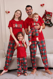 Red Merry Natal Família Pijama Sets