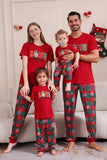 Red Merry Natal Família Pijama Sets