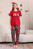 Red Merry Natal Família Pijama Sets