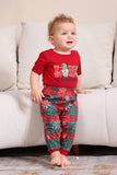 Red Merry Natal Família Pijama Sets