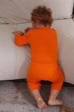 Halloween Orange Pumpkin Família Pijama set