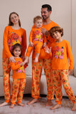 Halloween Orange Pumpkin Família Pijama set