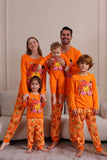 Halloween Orange Pumpkin Família Pijama set