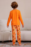 Halloween Orange Pumpkin Família Pijama set