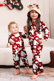 Conjunto de pijama da família Burgundy Bear