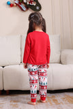 Conjunto de pijama vermelho da família de Natal combinando