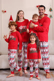 Conjunto de pijama vermelho da família de Natal combinando