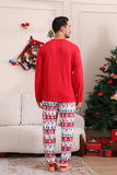 Conjunto de pijama vermelho da família de Natal combinando