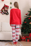 Conjunto de pijama vermelho da família de Natal combinando