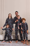 Natal Marinha Família Combinando Pijamas Encapuzados