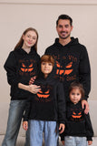 Mal Preto Abóbora Capuzado Família Sweatshirts