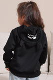 Black Halloween Família Costume Hooded Sweatshirt