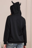 Black Halloween Família Costume Hooded Sweatshirt