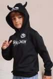 Black Halloween Família Costume Hooded Sweatshirt