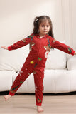 Combinando Onesie para Mulheres Homens Família Encapuzado Pijamas Vermelhos One Piece Christmas Pijamas set