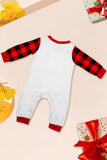Preto Vermelho manga longa xadrez calças de Natal conjunto de pijamas