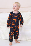 Pijamas de Halloween da Família de manga longa impressos pela Marinha