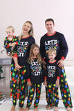 Lâmpada Naval Impresso Mangas Longas Combinando Pijamas da Família