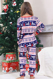 Pijamas de Natal Vermelho Winter Print Família